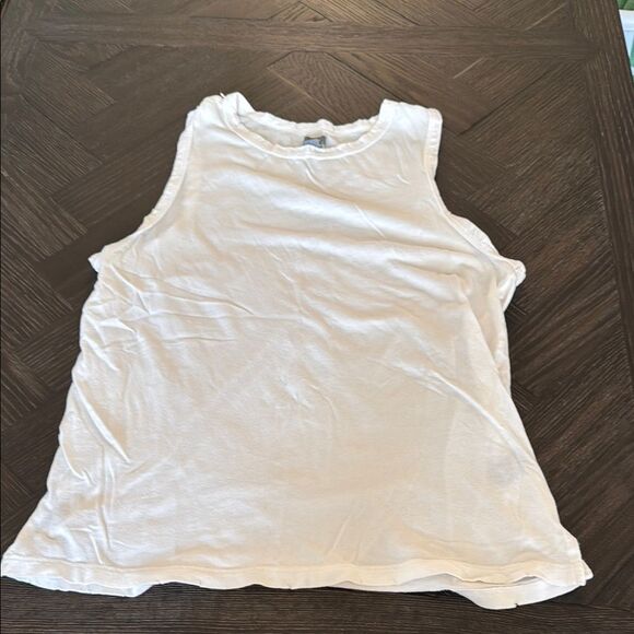 Aerie White Cotton Tank Top – Women’s Size Small | Basic Tee for Layering - Picture 1 of 5